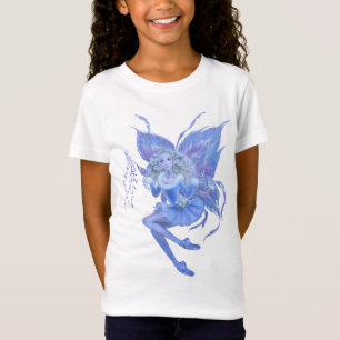 Blue Christmas Fairy Girls T-shirt