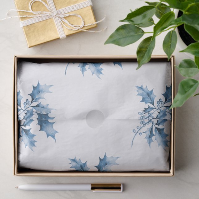 Blue Christmas Gnomes Tissue Paper (Gift)