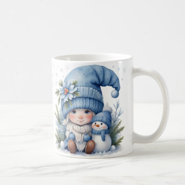 Blue Christmas - Little Elf Coffee Mug (Right)