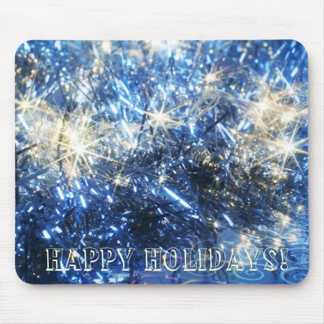 Blue Christmas Mousepad (Front)