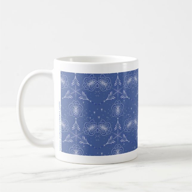 Blue Christmas Mug (Left)
