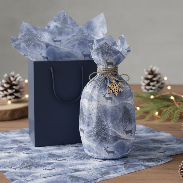 Blue Christmas Pattern#13 ID1009 Tissue Paper (Creator Uploaded)