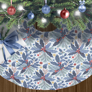 Blue Christmas Pattern#17 ID1009 Brushed Polyester Tree Skirt