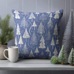 Blue Christmas Pattern#6 ID1009 Cushion