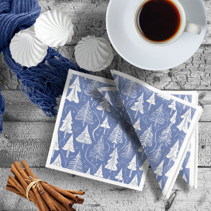 Blue Christmas Pattern#6 ID1009 Napkin