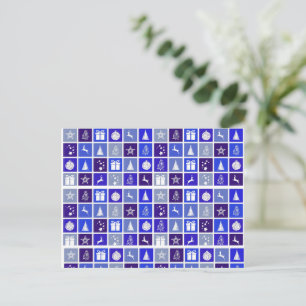 Blue Christmas Postcard