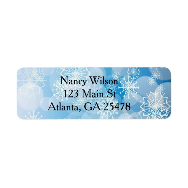 Blue Christmas Snowflakes (Front)