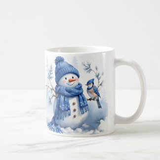 Blue Christmas - Snowman Coffee Mug