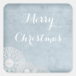 Blue Christmas Sticker