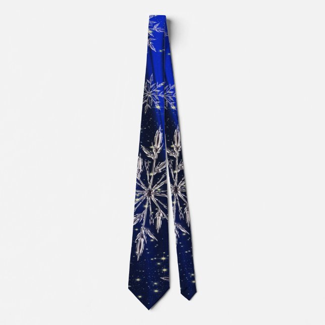 Blue christmas tie (Front)
