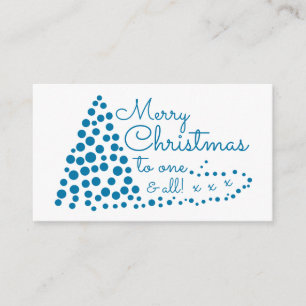 Blue Christmas Tree, Christmas Party Ticket Invite