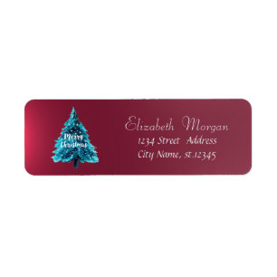 Blue Christmas Tree Red Holiday,Christmas