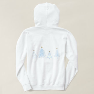 Blue Christmas trees  Hoodie