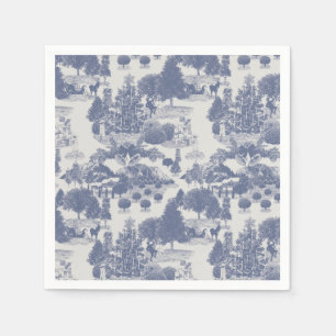 Blue Christmas Winter Wonderland Napkin