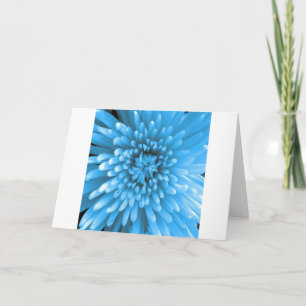 Blue Chrysanthemum Card