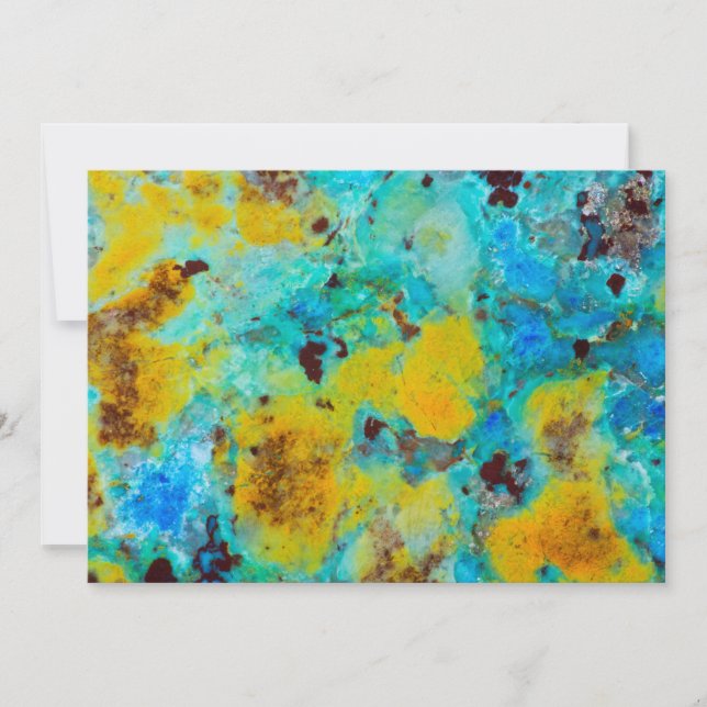 Blue Chrysocolla Jasper Card (Front)