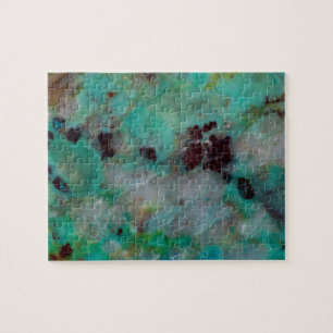 Blue Chrysocolla Jasper Jigsaw Puzzle