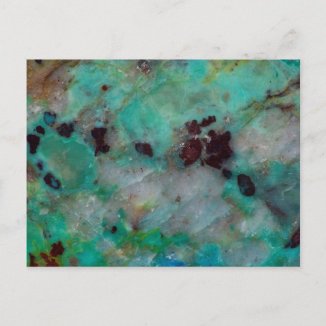 Blue Chrysocolla Jasper Postcard (Front)