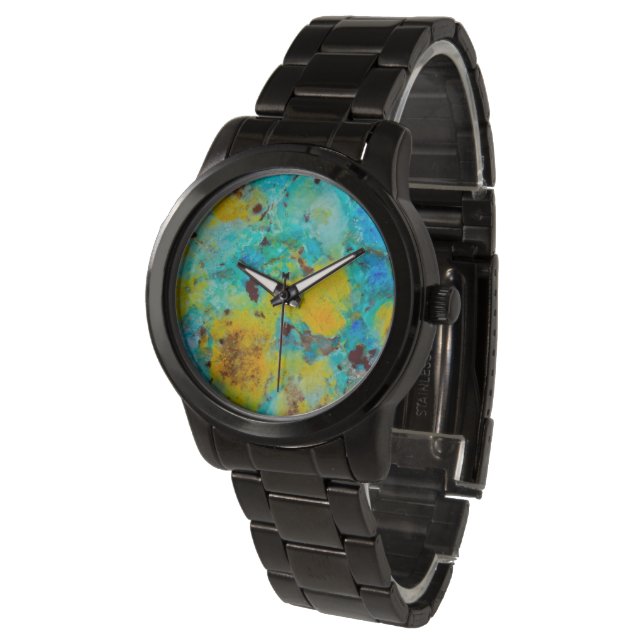Blue Chrysocolla Jasper Watch (Angled)