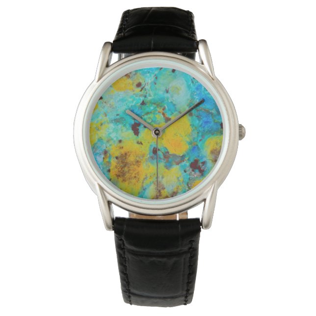Blue Chrysocolla Jasper Watch (Front)