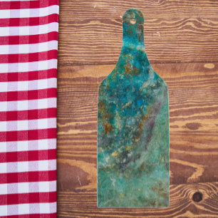 Blue Chrysocolla Mineral Stone Cutting Board
