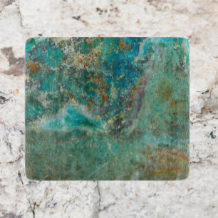 Blue Chrysocolla Stone Image Cutting Board