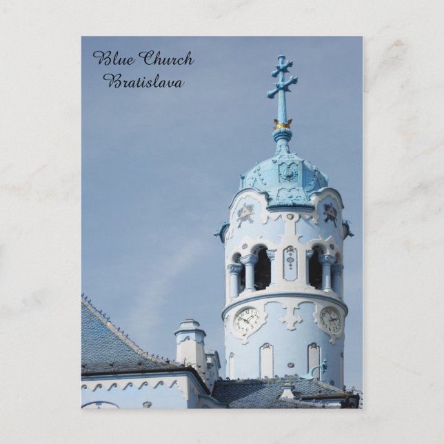 Blue Church Bratislava Slovakia Postcard (Front)