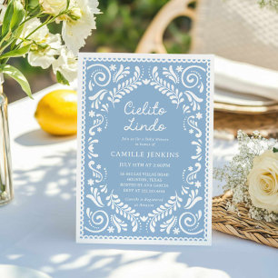 Blue Cielito Lindo Boy Baby Shower Invitation