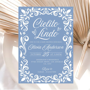 Blue Cielito Lindo Invitation Cielito Editable