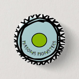 Blue Circle 3 Cm Round Badge