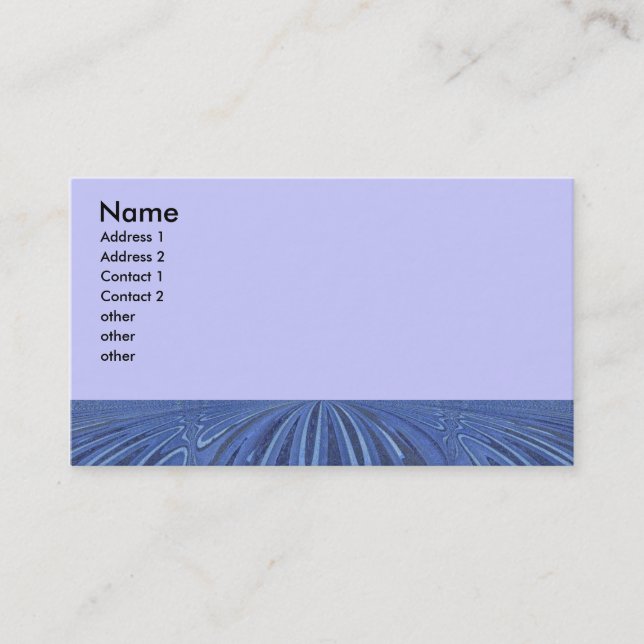 blue circle abstract business card (Front)