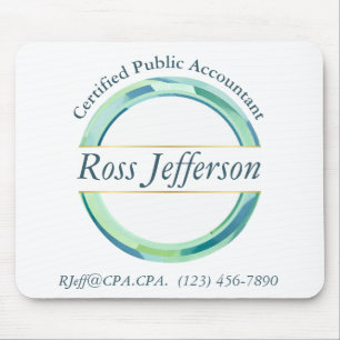 Blue Circle Logo Mouse Mat