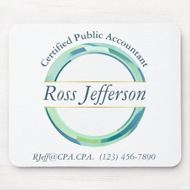 Blue Circle Logo Mouse Mat (Front)