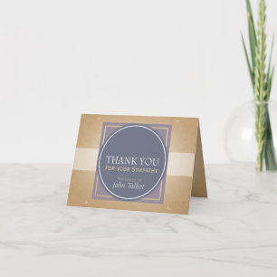 Blue Circle P Square Tags Sympathy Thank you