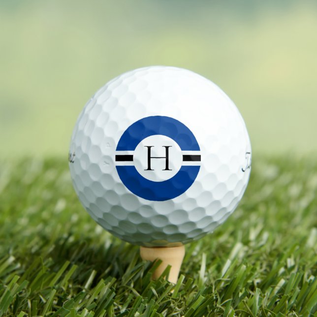 Blue Circle Personalised Golf Ball (3) HAMbWG (Insitu Tee)