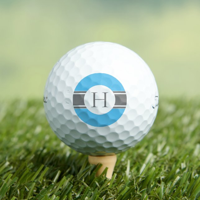 Blue Circle Personalised Golf Ball (3) HAMbWG (Insitu Tee)