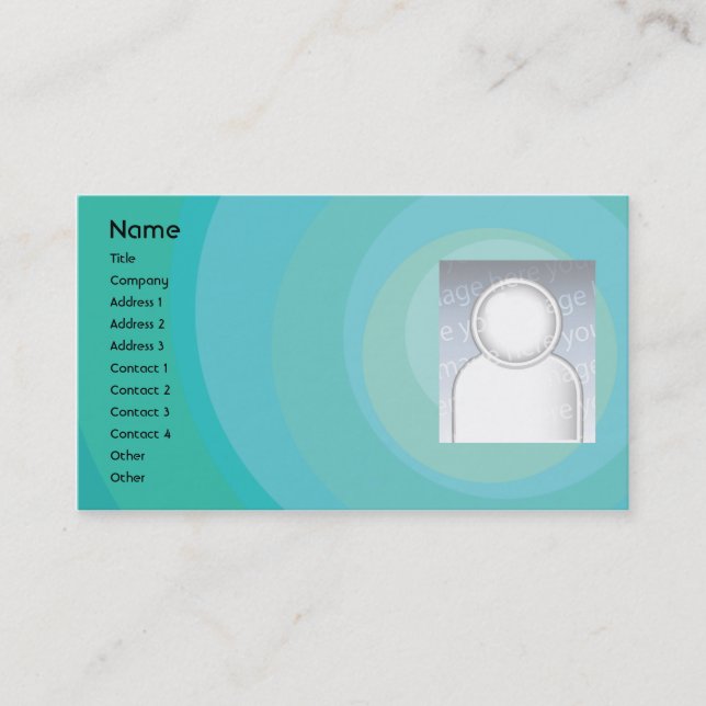 Blue Circle Shades - Business Card (Front)
