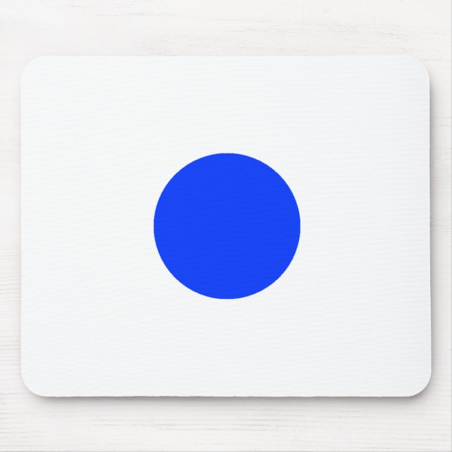 Blue Circle Square CircleTrans-3 The MUSEUM Zazzle Mouse Mat (Front)