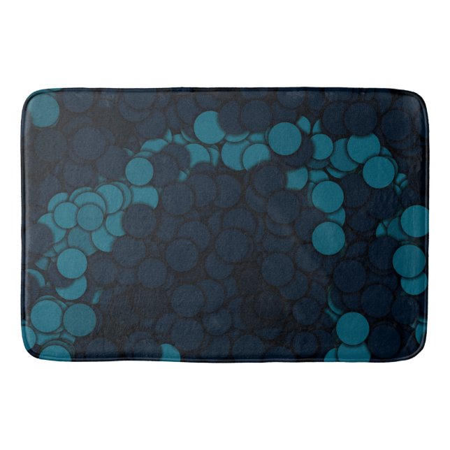 blue circles bath mat (Front)