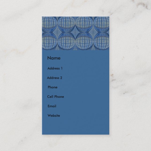 blue circles business card (Front)