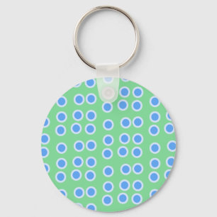 Blue Circles Key Ring