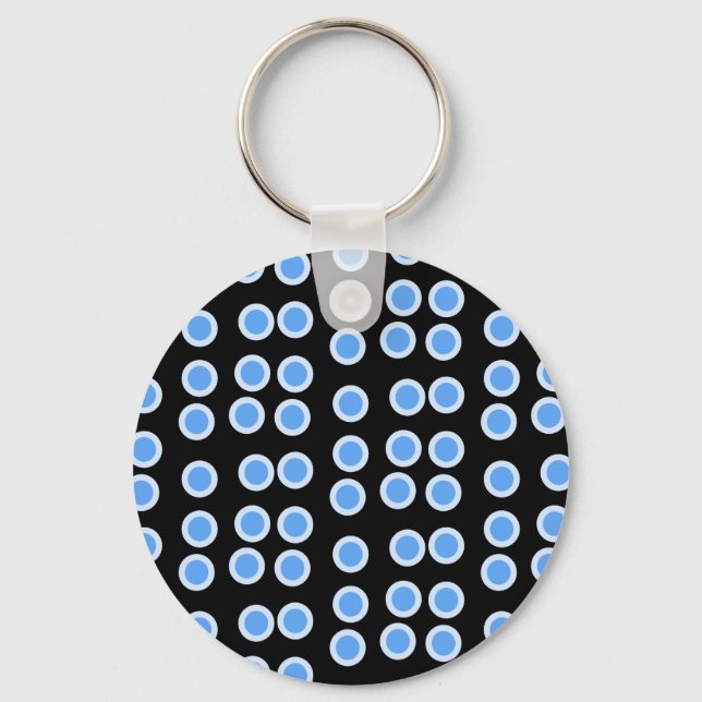 Blue Circles Key Ring (Front)