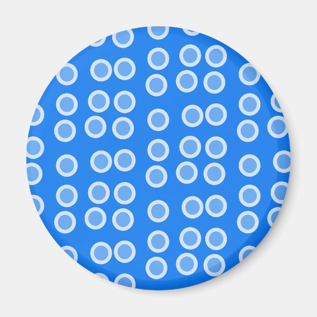 Blue circles magnet (Front)