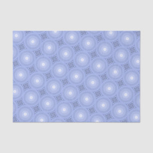 Blue circles swirl pattern tissue paper