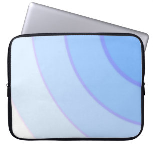 Blue Circular Swirls Laptop Sleeve