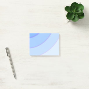 Blue Circular Swirls ombre Post-it Notes