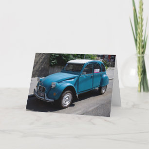 Blue Citroën 2CV Card