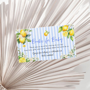 Blue Citrus Lemons Ciao Baby Books for Baby Enclosure Card