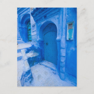 Blue City Door Postcard