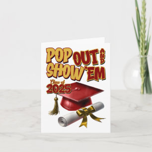 Blue Cl Of 2025 Pop Out And Show Em Graduation _1  Card